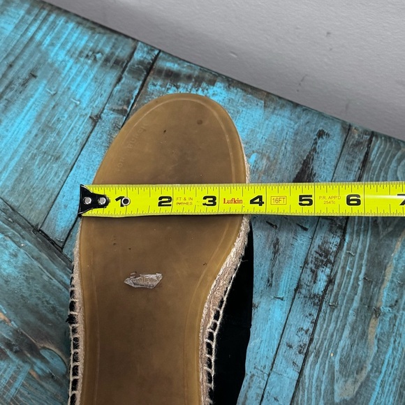 Tory Burch Embellished Espadrille Suede Jewel Perfect Black/Diamond Size 10.5 - Picture 16 of 16